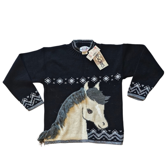 Heartworks Other - Vintage Heartworks Girls 10-12 Horse Sweater New With Tags